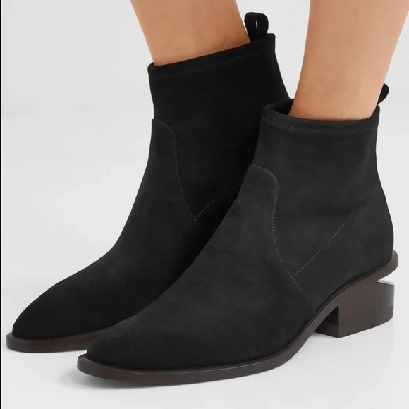 Alexander Wang Kori Stretch Suede Bootie - Picture 2 of 10
